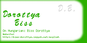 dorottya biss business card